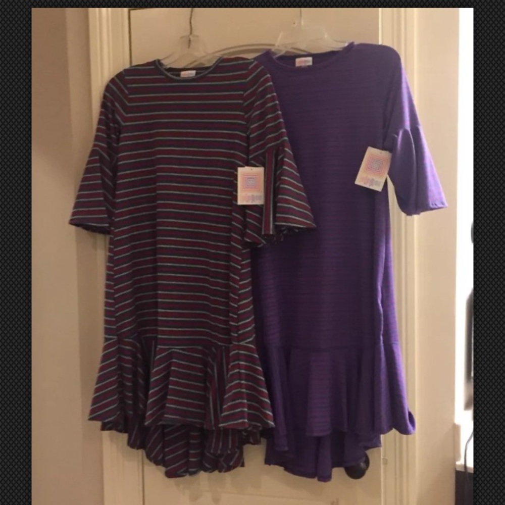 TWO NWT Lularoe Maurine Dresses stripes